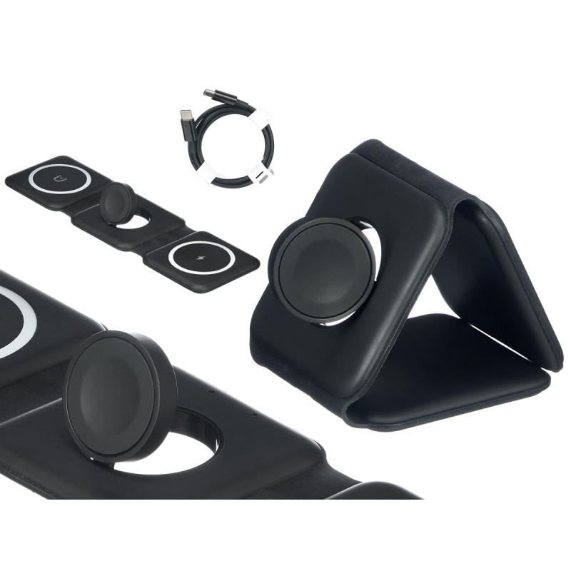 BLACK WIRELESS CHARGER 3 IN 1