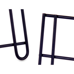 SUPPORTO NERO METALLO 3 PENTOLE
