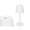 LAMPADA DA TAVOLO A LED METALLO USB BIANCO