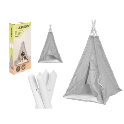 TENDA CINZENTA CLARA ANIMAIS ESTIMACAO