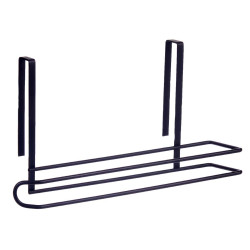 SOPORTE NEGRO METAL ROLLO COCINA