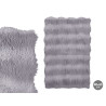 TAPPETO GRIGIO 40X60CM A PELO GOFFRATO
