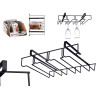 SUPPORTO NERO METALLO CALICI