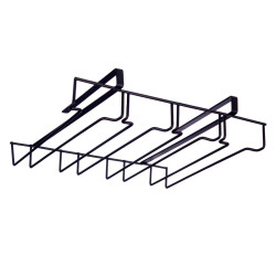 SOPORTE NEGRO METAL COPAS