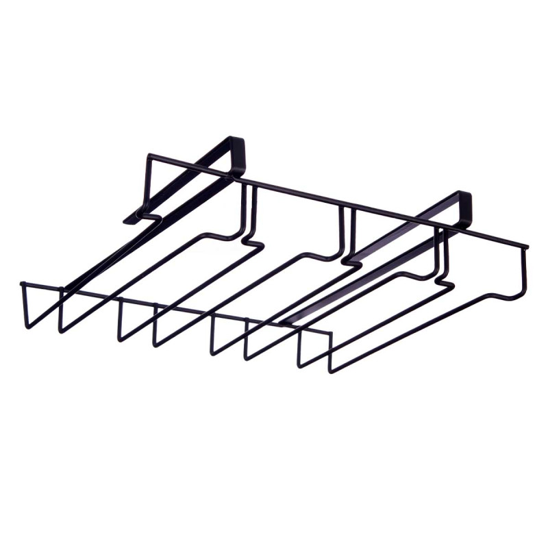 SOPORTE NEGRO METAL COPAS
