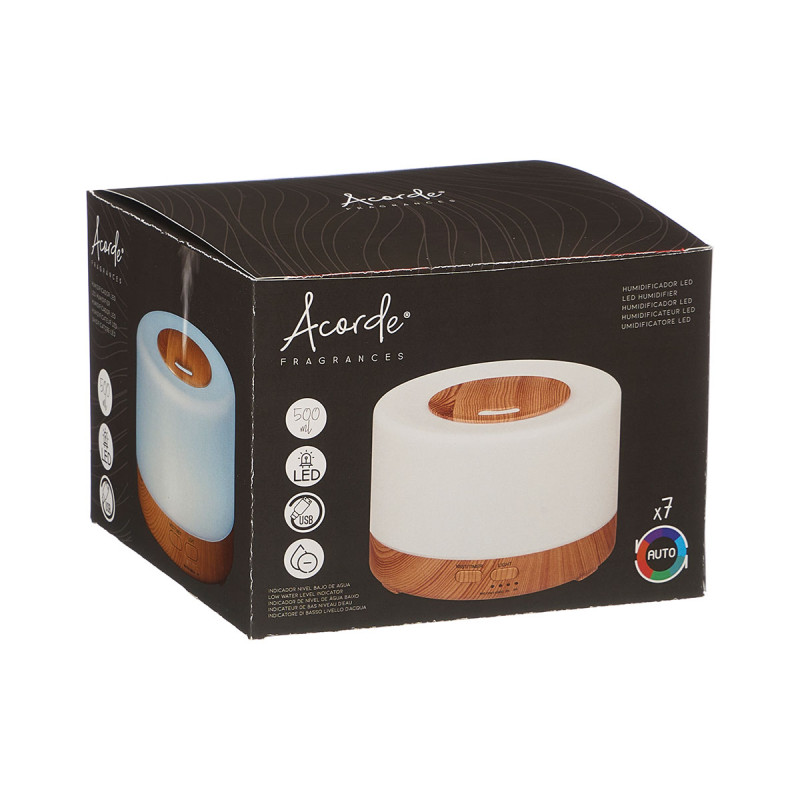 UMIDIFICATORE A LED FINITURA LEGNO 500ML