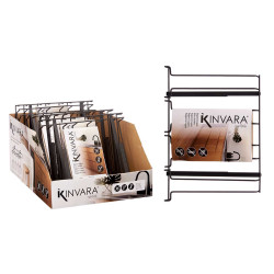 SOPORTE NEGRO METAL COPAS