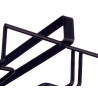 SUPPORTO NERO METALLO CALICI