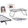 SOPORTE NEGRO METAL ESTANTERIA PLEGABLE