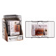 SUPPORTO NERO METALLO SCAFFALE PIEGHEVOLE