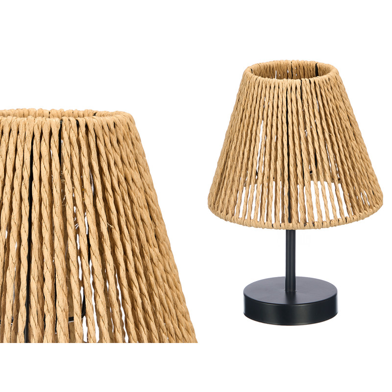 LAMPE À POSER CONIQUE NATURELLE 