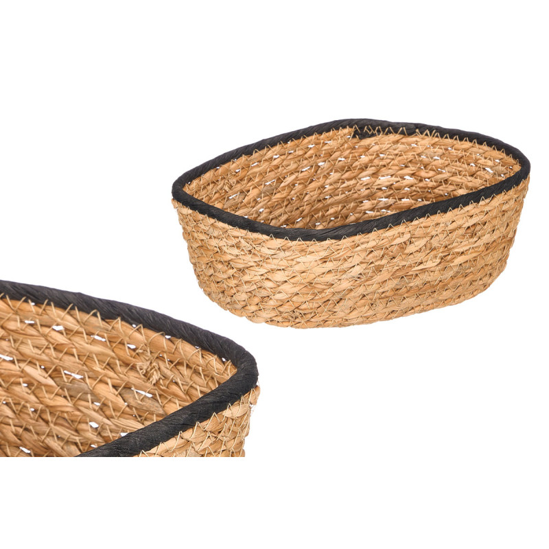 PANIER RECTANGULAIRE 24X18CM NOIR 