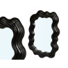SPECCHIO SAGOMATO IN PLASTICA NERA 45 CM