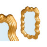 GOLD SHAPED PLASTIC MIRROR 45CM