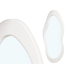 SPECCHIO SAGOMATO IN PLASTICA BIANCA 120CM