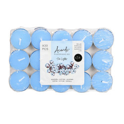 SET 30 TEA LIGHT ALGODON  3H
