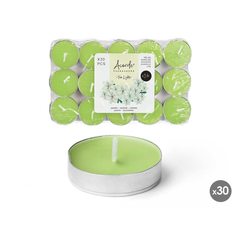 SET 30 TEA LIGHT JAZMIN  3H