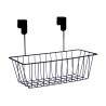 SUPPORTO NERO METALLO DA APPENDERE C CESTA