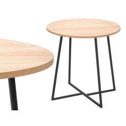 SIDE TABLE 40CM BLACK LEGS