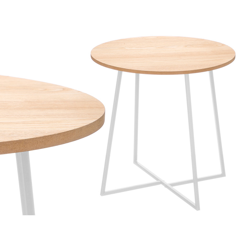 MESA DE APOIO 40CM PERNAS BRANCAS