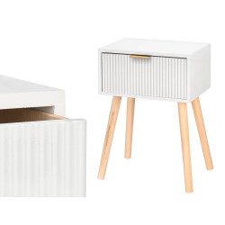 MESITA AUXILIAR 1 CAJON BLANCO