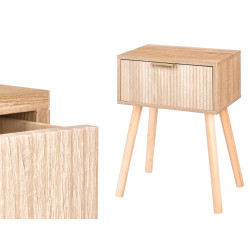 NATURAL 1-DRAWER SIDE TABLE