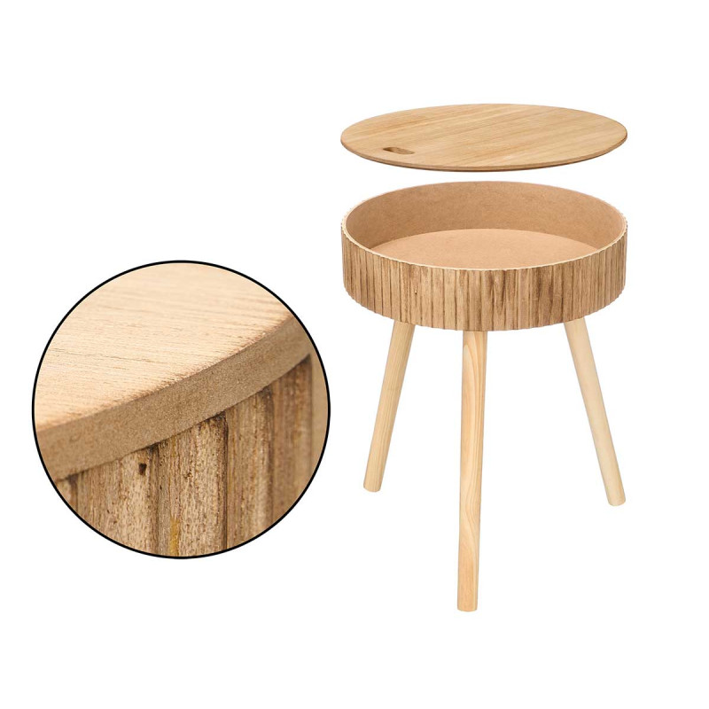 TABLE AUXILIAIRE 38CM NATURAL WAVES