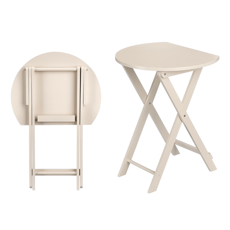 TABLE D'APPOINT PLIANTE BEIGE