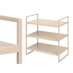ÉTAGÈRE 3 ÉTAGÈRES BEIGE