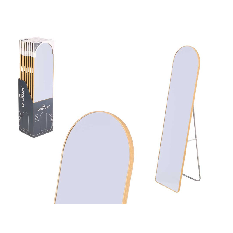 MIROIR DE PIED EN BOIS FONCÉ