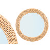 RATTAN EDGE ROUND MIRROR SMALL
