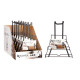 SOPORTE NEGRO METAL PERCHA SOPORTE TAPAS SARTEN