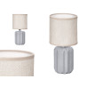 STRIPED TABLE LAMP GREY