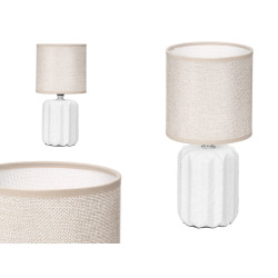 STRIPED TABLE LAMP WHITE