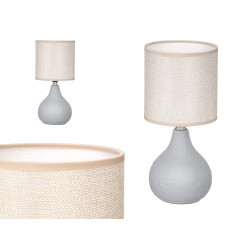 DOMED TABLE LAMP GREY