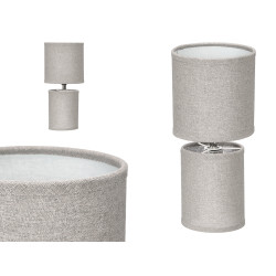 LAMPE A POSER TISSU GRIS