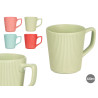 ASSORT POIGNEES MUGS LE PETIT DEJEUNER 4 CLR VIVES