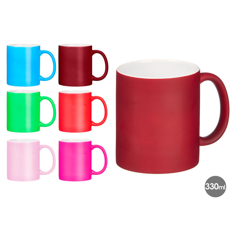 TAZZA NEON ASS 6 COL 330ML