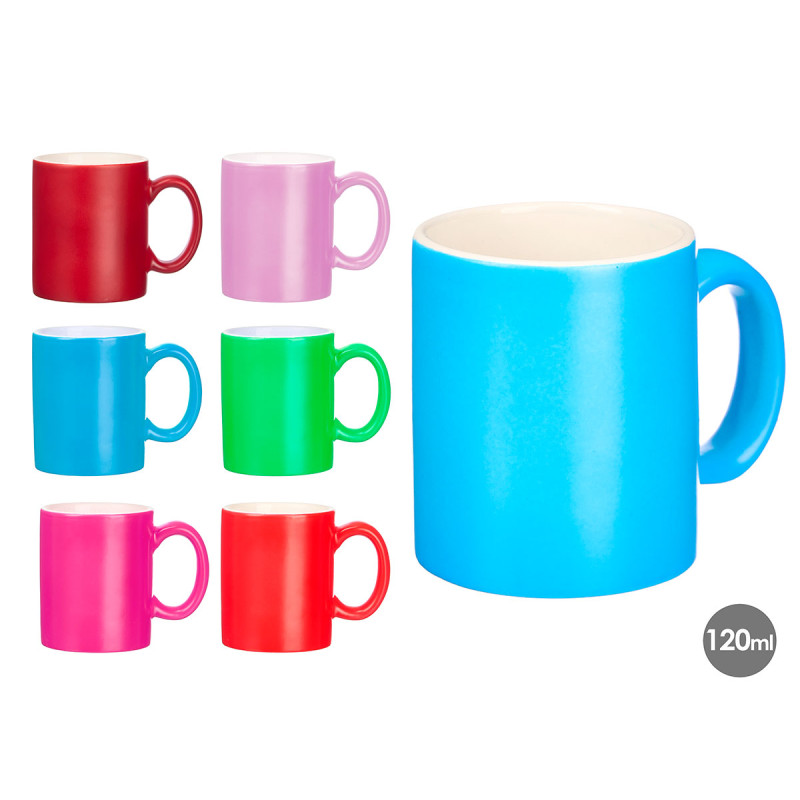 NEON MUG ASRT 6 COLORS 120 ML