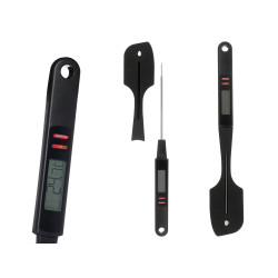 ESPATULA SILICONA PINCHO TEMPERATURA NEGRA