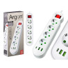 MULTIFUCTION  POWER STRIP 4 3 OUTLET SWITCH 2500W 