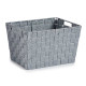 CONIC FABRIC BOX RECT WITH HANDLES BIG GREY