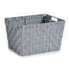 CONIC FABRIC BOX RECT WITH HANDLES BIG GREY