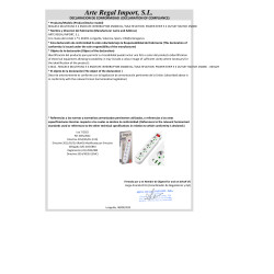 REGLETA MULTIFUNC 5 3 ENCHUFE INTERRUPTOR 2500W BL