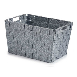 CONIC FABRIC BOX RECT WITH HANDLES BIG GREY