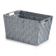 CONIC FABRIC BOX RECT WITH HANDLES BIG GREY