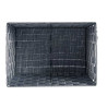 CONIC FABRIC BOX RECT WITH HANDLES BIG GREY