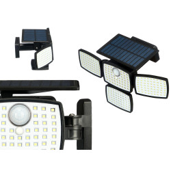 LAMPADA SOLAR LED 4 FOCOS 500 LM