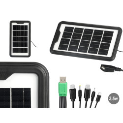 PLACA SOLAR PORTATIL 3,5W USB