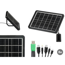 PORTABLE 8W SOLAR PANEL USB